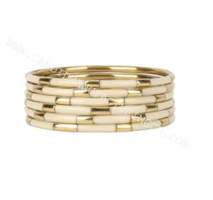 Ensemble de bracelets en verre de mode avec bijoux et accessoires faits à la main en métal vente directe d'usine en gros - Product Image 2
