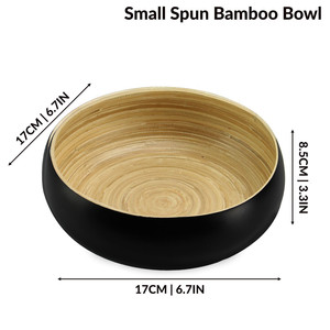 Best Seller 100% Natural Bamboo Salad Bowl Customized Design Eco-Friendly Stocked From Vietnam Eco2go Vietnam - Product Image 2