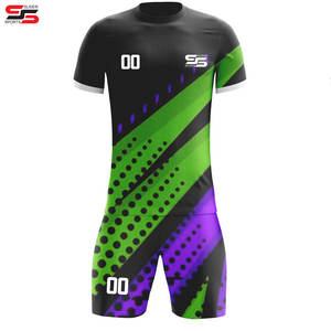 Dernier modèle Maillot de football pour adulte Uniforme de football en polyester respirant personnalisé pour hommes - Product Image 4