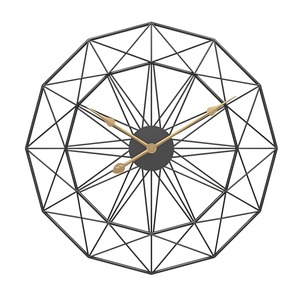Horloge murale géométrique en métal en forme d'étoile, horloge murale décorative moderne en métal pour la maison, le salon, le bureau, la chambre à coucher, décoration intérieure - Product Image 1