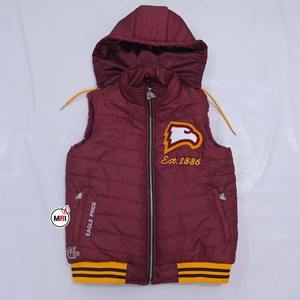 Gilet d'hiver multicolore rembourré sans manches logos de broderie couleurs unies pour hommes gilet pour hommes poche 5 dimensions - Product Image 1