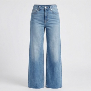 <b>Women's</b> Teresa Tummy Slimming Denim Wide Leg <b>Jeans</b> Trendy Denim Pants Casual Street Wear Girl Long Wide Leg Loose Washed - Product Image 1