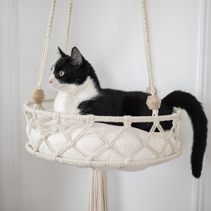 Nouveau design de hamacs de lit de chat en macramé faits à la main suspendus en gros du Vietnam - Product Image 1