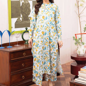 ชุดเดรสลำลองฤดูหนาวสำหรับผู้หญิง คุณภาพดีเยี่ยม ทำมือ สีพื้น ผ้าฝ้าย 100% แขนยาว ทรงเอ ใส่สบาย ทรงปกติ ระบายอากาศได้ดี - Product Image 4