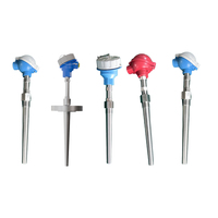 Sonde de température personnalisable OEM en acier inoxydable 316/304 avec tube de sonde en corindon PT100, filetage/à bride NPT 1/4 1/2