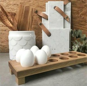 ที่ใส่ไข่ทำจากไม้ธรรมชาติสำหรับห้องครัวฟาร์มและตลาดเครื่องครัวใช้ไข่ปลอดภัย - Product Image 2