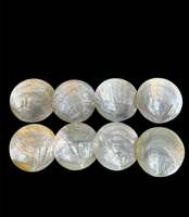 Vente directe d'usine du Vietnam, plaque en nacre naturelle polie, diamètre de 11 cm à 14 cm, présentation de caviar, vente en gros