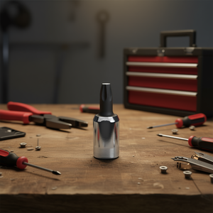 Chrome-Plated 1/4\" Female Square Drive <b>Socket</b> Wrenches with Burnished Inserts for Pentalobe Screws - Product Image 3