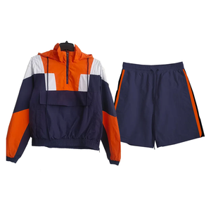 Precio bajo High Street Summer Chaqueta cortavientos transpirable y pantalones cortos Diseño liso 100% Poliéster Opciones personalizables - Product Image 1