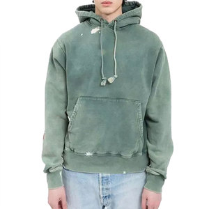 Haute Qualité 500 GSM Coton Épais Blanc Plaine Lourd Surdimensionné Hoodies No String Unisexe Logo Personnalisé Plus La Taille Hommes Hoodies - Product Image 1