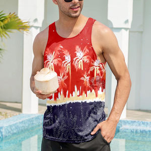 Calidad superior tarifa barata 2025 diseño transpirable personalizado hombres transpirable Fitness chaleco gimnasio Top hombres correr chaleco al por mayor - Product Image 5