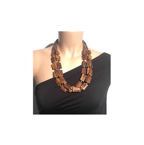 Collar de Cuentas de Madera Vintage, Diseño Único, Alta Calidad, Collar de Madera 100% Natural, Hecho a Mano - Product Image 6