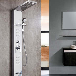 ZEPENG <span class=keywords><strong>colonne</strong></span> <span class=keywords><strong>de</strong></span> <span class=keywords><strong>douche</strong></span> murale en acier inoxydable 304 <span class=keywords><strong>de</strong></span> haute qualité panneau <span class=keywords><strong>de</strong></span> <span class=keywords><strong>douche</strong></span> LED à 5 fonctions avec système <span class=keywords><strong>de</strong></span> stockage <span class=keywords><strong>de</strong></span> plaques - Product Image 5