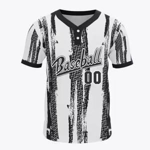 เสื้อเบสบอลน้ำหนักเบาออกแบบได้ตามที่ต้องการสำหรับเด็กผู้ชายดีไซน์ให้มีกระดุมสองเม็ดแขนสั้นและโลโก้เฉพาะตัว - Product Image 4