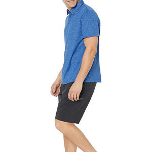 Nuevo patrón sólido con estilo para hombres para Polos 100% algodón con cuello de botón de manga corta diseñador de bordado personalizado Plus Siz - Product Image 6