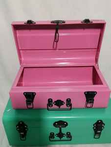 Most trending <b>Metal</b> <b>storage</b> <b>trunk</b> set of 2 - Product Image 5