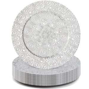 Unique designer metal charger <b>plate</b> for elegant table setup home dining parties special events - Product Image 5