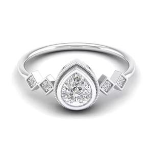 เครื่องประดับสำหรับงานแต่งงานงานหมั้นแบบกำหนดเองขายดีคลาสสิกแหวนทอง9K-22K สำหรับผู้หญิงแหวนเพชรที่ปลูกในห้องปฏิบัติการทองคำ18K หลัก - Product Image 2