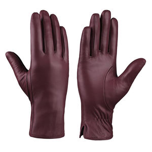 Vêtements de plein air Gants de mode en cuir à haute couture Produit respirant Gants de mode en cuir ultra doux au toucher pour femmes - Product Image 6