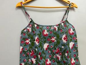 100% coton biologique Cami hauts vêtements de nuit femmes trois couleurs été vêtements de détente débardeur ensemble bébé poupée Style pour les filles - Product Image 3