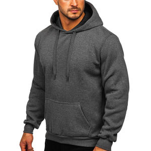2025 hiver personnalisé 400-600 GSM poids lourd pull à capuche hommes 100% coton éponge polaire sweat capuche grande taille avec bouffée - Product Image 2