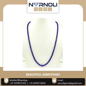 Collar de cuentas de zafiro natural perfectamente elaborado, 4,8mm, elegantes cuentas de piedras preciosas sueltas, accesorios de joyería. - Product Image 3