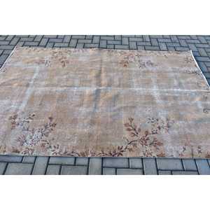 Alfombra Turca de Lana 4.7x7.6 pies, Marrón Rojo Camuflaje - Product Image 3