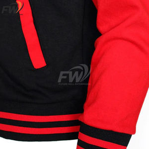 แจ็คเก็ตวิซาร์ดขายดี แจ็คเก็ตวิซาร์ดขนแกะสไตล์เท่ห์สำหรับฤดูหนาว แจ็คเก็ตวิซาร์ดเบสบอลบอมเบอร์สำหรับผู้ชาย - Product Image 5