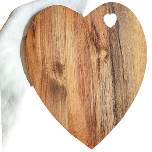 Tabla de Cortar de Madera de Acacia en Forma de Corazón, Color Natural, Ecológica, para Cocina, Precio de Fábrica, OEM - Product Image 3