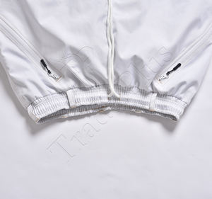 Pantalon de neige imperméable blanc personnalisé avec doublure chaude plusieurs poches zippées évents et guêtres neige - Product Image 4