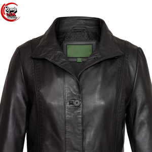 Blazer taux de gros sur mesure vente chaude nouveau design de luxe meilleurs trucs femmes blazer en cuir - Product Image 6