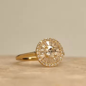 IGI Certified 18K & 14K Rose Gold Plated Baguette Cut Diamond Ring Hip Hop Style para mujeres y hombres - Product Image 4