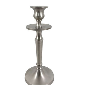 Portavelas de Metal Plateado Hecho a Mano, Decoración de Mesa para el Hogar, Artesanía ROSHAN, Ecológico, de Alta Calidad - Product Image 1