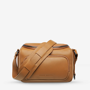 Bolsa de mensajero de cuero Vintage personalizada, bolsa de viaje Unisex con cremallera duradera de grano superior de lujo para cámara DSLR sin espejo - Product Image 1