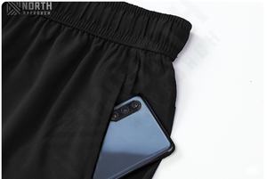 Shorts de sport pour homme, écologiques, imperméables, à séchage rapide, décontractés, pour la salle de sport, streetwear, respirants, taille élastique, motif uni - Product Image 6