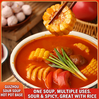 Soupe rouge authentique au goût de Litsea Cubeba |   Bouillon fermenté héritage |   Base de fondue chinoise Tangy de Guizhou, procédé ancien, vente en gros