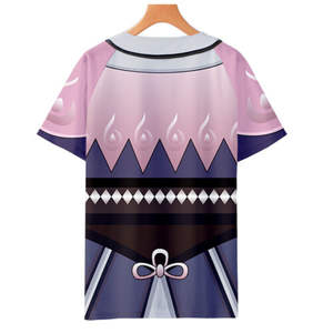 เสื้อเชิ๊ตระบายอากาศมีกระดุมพิมพ์ลายซับลิเมชันตามสั่งเครื่องแบบทีมเบสบอลสำหรับผู้ชายและผู้หญิงชุดกีฬา - Product Image 4