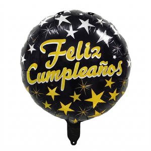 Party Love 45cm Feuille Joyeux Anniversaire Ballon Étoiles Métalliques Coeurs Arc Numérotation Imprimer pour Graduation Fête Des Mères Célébrations - Product Image 1