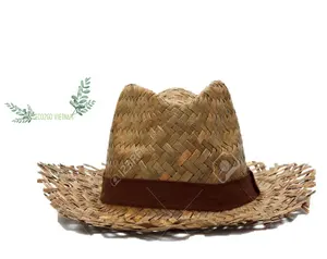 밀짚 모자 사용자 정의 로고/도매 밀짚 모자 저렴한 가격과 100% 제조 업체 Eco2go 베트남에서 자연