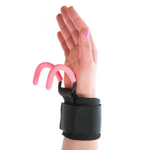 Ganchos de entrenamiento pesados de neopreno de la mejor calidad, correas cómodas y duraderas para entrenamiento de gimnasia, logotipo personalizado - Product Image 2