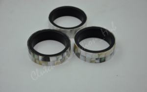 Juego de 3 pulseras de resina con incrustaciones de perla real, 100% originales - Product Image 5