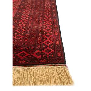 Tapis en laine noués à la main de style bohème Kiaan, motifs géométriques abstraits rouge-orange pour la maison, la chambre, le salon, le couloir - SVTK-93 - Product Image 4