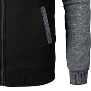 Heavyweight เสื้อฮู้ดผู้ชายแบบมีซิปมีฮู้ดสำหรับผู้ชายวินเทจซีดจางมีฮู้ดซักกรดสร้างจากชุดเดรสกีฬา - Product Image 3