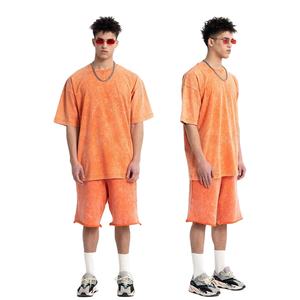 Conjunto de Shorts para Hombre con Lavado Ácido, Ropa Moderna para el Verano, Logotipo Personalizado, Bordado y Personalización - Product Image 6