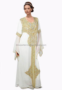 Caftan de mariage royal et de luxe avec pierre brillante et perles le plus vendu à Dubaï - Product Image 1
