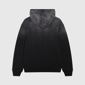 เสื้อฮู้ดผ้าฟลีซสำหรับผู้ชายเสื้อผ้าแนวสตรีทไซส์ใหญ่พิมพ์ลายทันสมัยผ้าฟลีซแบบย้อนยุคสไตล์สตรีทไซส์ใหญ่พิเศษ - Product Image 2