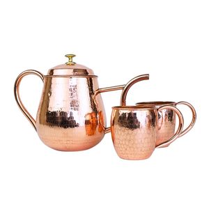 Luxury Copper <b>Tea</b> <b>Pot</b> <b>Cup</b> <b>Set</b> Elegant Handmade Design Eco-Friendly Authentic for <b>Tea</b> Lovers Portable for Home Cafe Office Use - Product Image 1