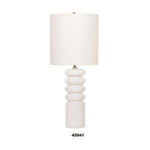 Lámpara de mesa blanca y azul de gran venta con Lámpara decorativa de pantalla blanca para el hogar, sala de estar, dormitorio y decoración de cabecera - Product Image 3