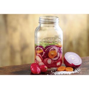 Juego de 2 Recipientes de Vidrio Cilíndricos Kilner Vintage para Fermentación con Tapa Hermética para Almacenamiento de Botellas y Frascos - Product Image 3