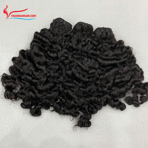 Vietnamese Remy Human Hair Extensions Hot Trend Burmese <b>Curly</b> Weft Machine Weft Burmese <b>Curly</b> Hair <b>Bundles</b> - Product Image 3